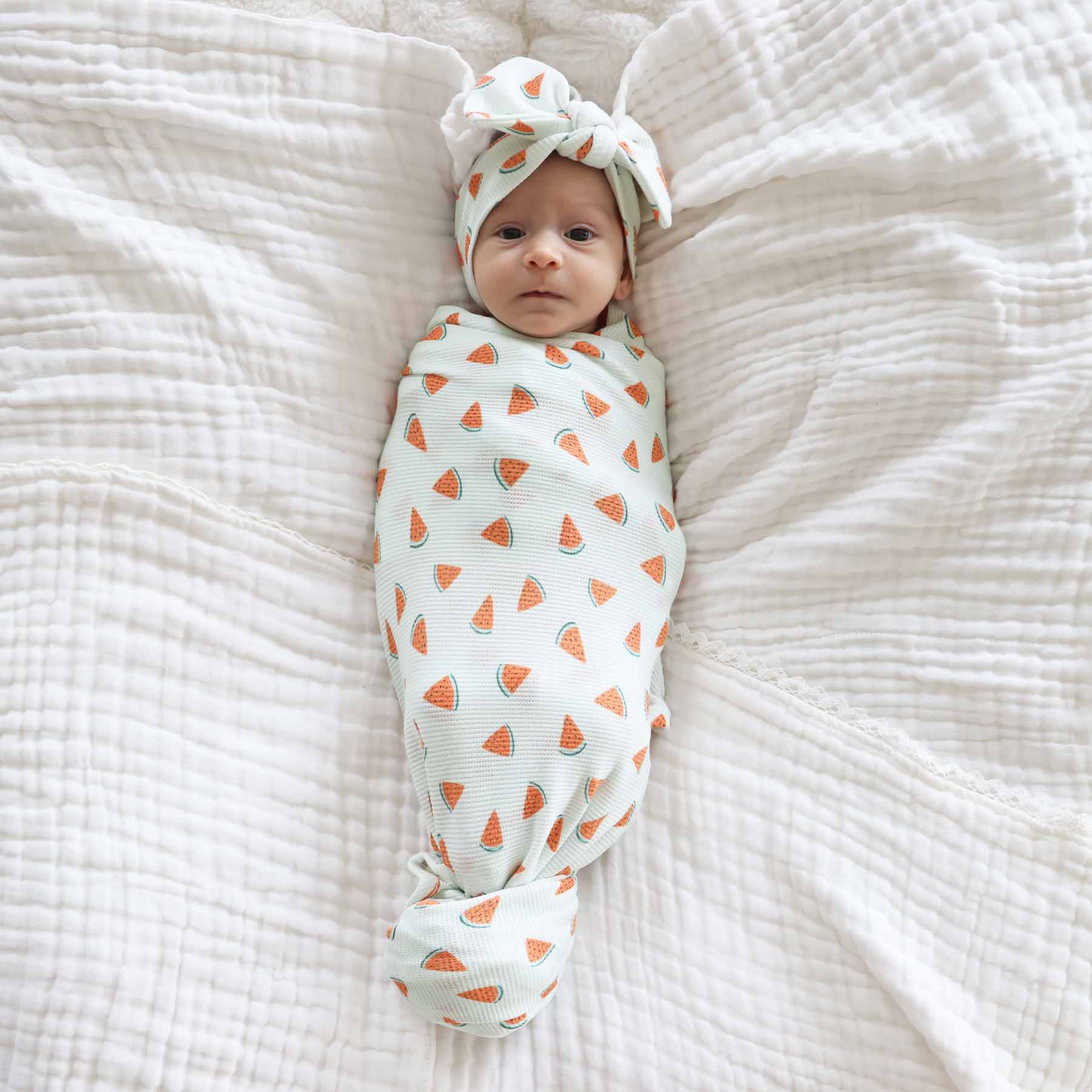 Slice, Slice Baby Bamboo Waffle Knit Large Bow Headwrap