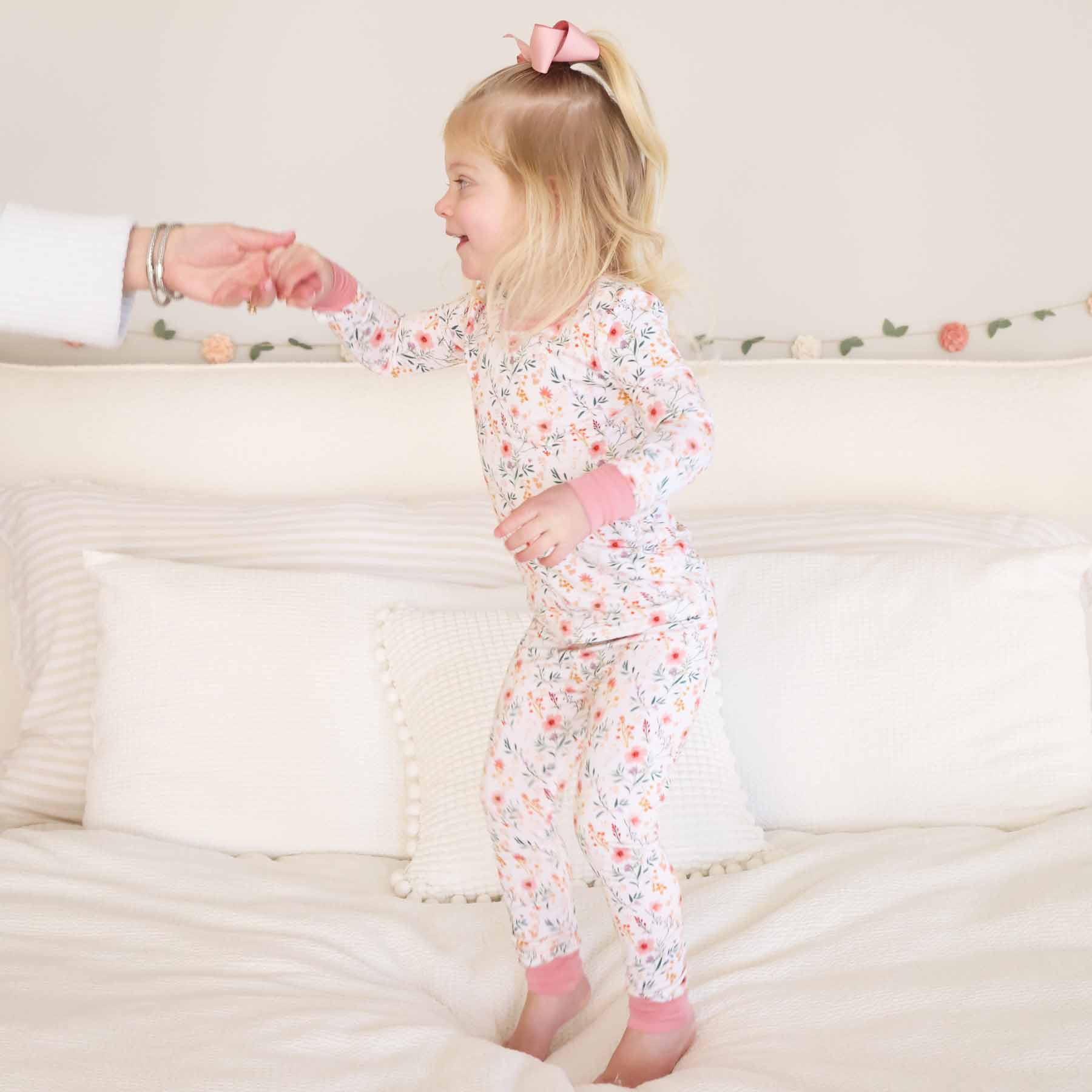 Winnie's Wildflowers Two Piece Pajama Set