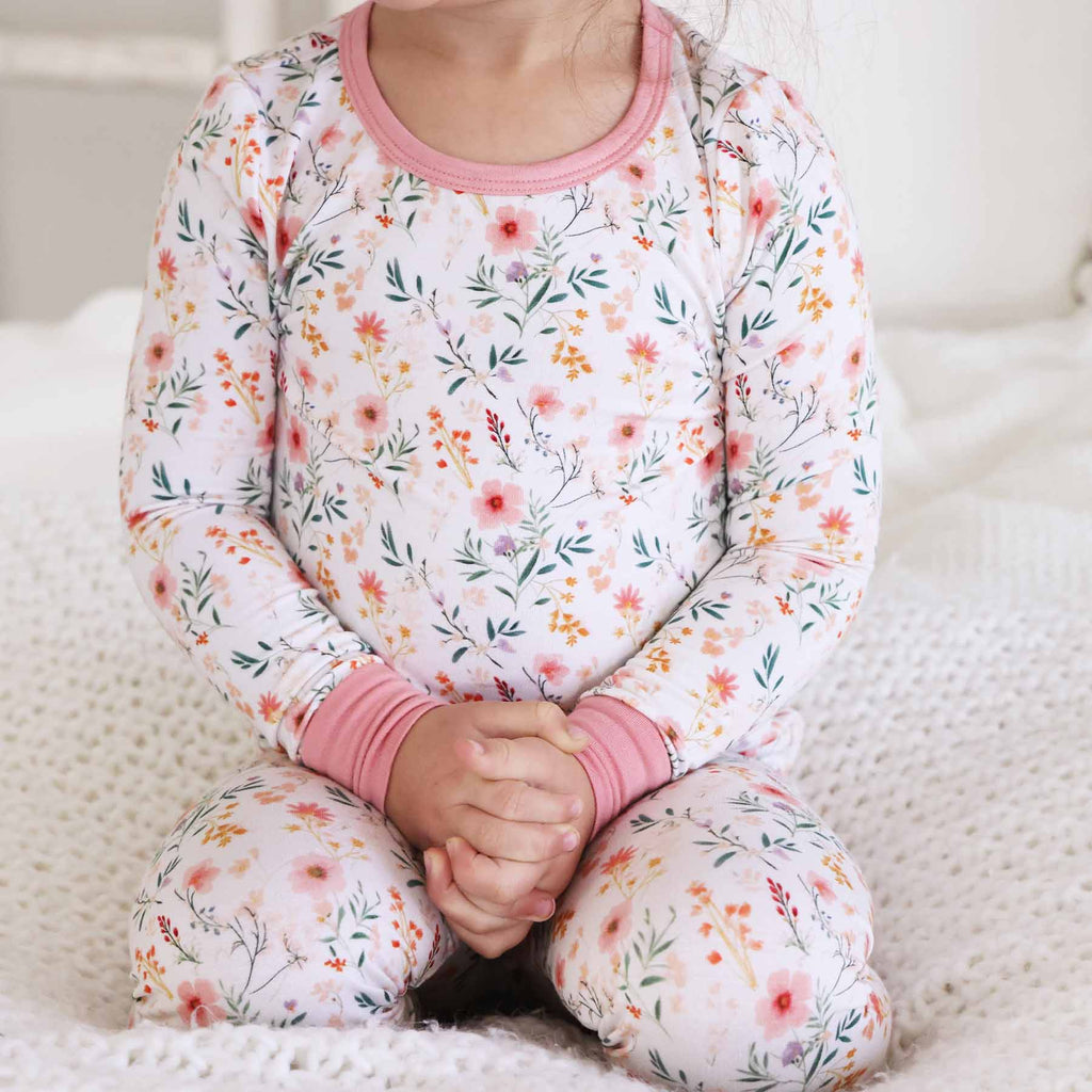 Winnie's Wildflowers Two Piece Pajama Set